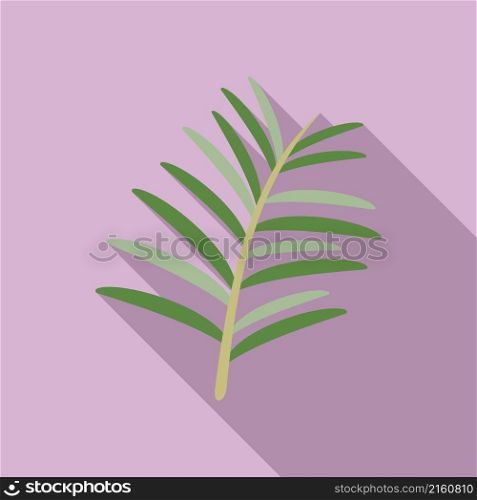 Nature rosemary icon flat vector. Herb plant. Leaf branch. Nature rosemary icon flat vector. Herb plant