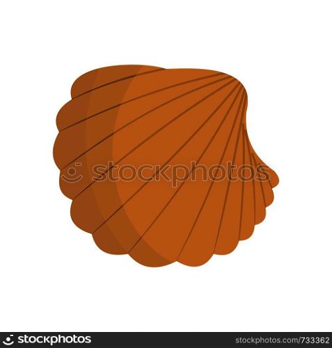 Nature shell icon. Flat illustration of nature shell vector icon for web. Nature shell icon, flat style
