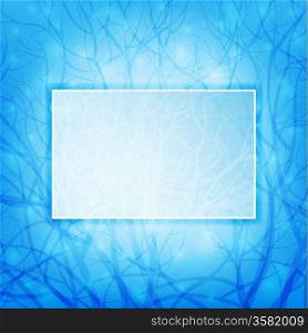 nature theme design background with frame for text, eps10 vector