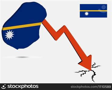 Nauru economic crisis vector illustration Eps 10.. Nauru economic crisis vector illustration Eps 10