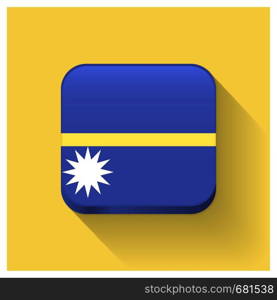 Nauru flag design vector