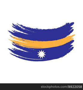 Nauru flag icon vector illustration symbol design