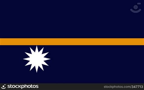 Nauru flag image for any design in simple style. Nauru flag image
