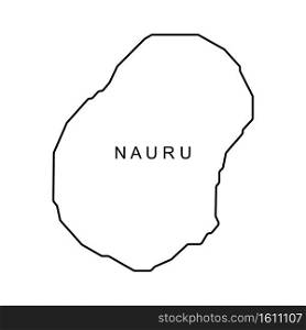 Nauru map icon vector illustration symbol design