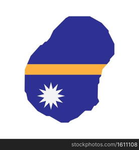 Nauru map icon vector illustration symbol design