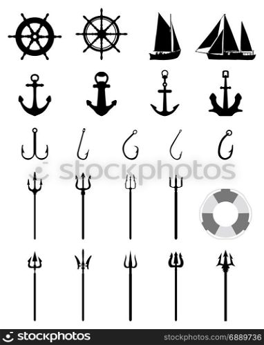 Nautical Icons isolated