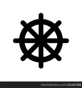 nautical wheel icon vector illustration