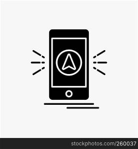 navigation, app, camping, gps, location Glyph Icon. Vector isolated illustration
