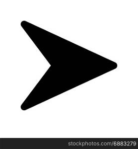 navigation arrow, icon on isolated background