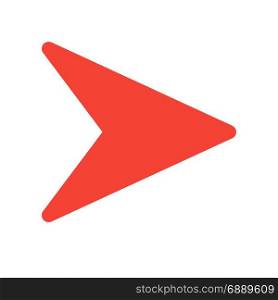 navigation arrow, icon on isolated background