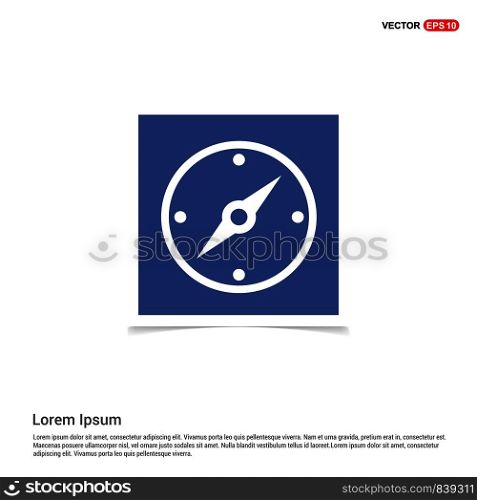 Navigation compass icon - Blue photo Frame