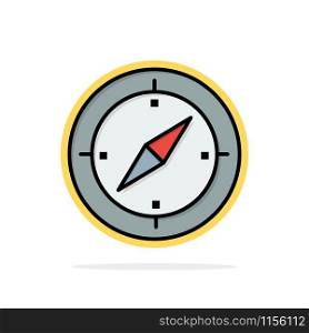 Navigation, Direction, Compass, Gps Abstract Circle Background Flat color Icon