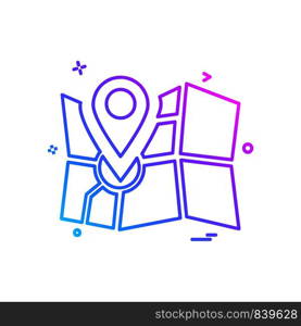 Navigation icon design vector