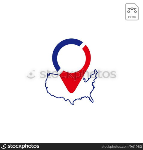 navigation icon or logo for american business vector isolated. navigation icon or logo for american business vector