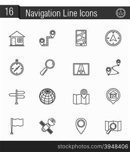 Navigation Line Icons