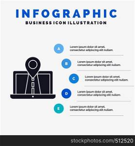 Navigation, Map, System, GPS, Route Infographics Template for Website and Presentation. GLyph Gray icon with Blue infographic style vector illustration.. Vector EPS10 Abstract Template background
