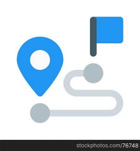 navigation path, icon on isolated background