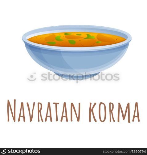 Navratan korma icon. Cartoon of navratan korma vector icon for web design isolated on white background. Navratan korma icon, cartoon style