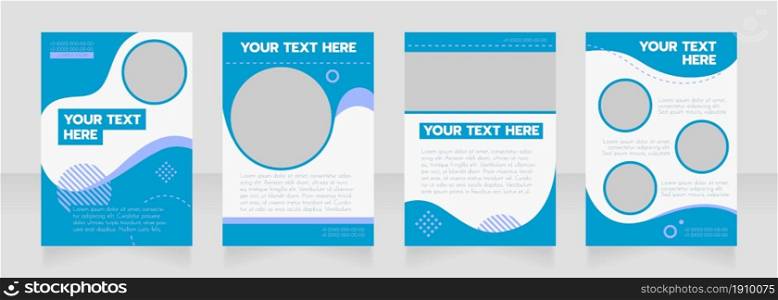 Navy info blank brochure layout design. Maritime trade. Vertical poster template set with empty copy space for text. Premade corporate reports collection. Editable flyer paper pages. Navy info blank brochure layout desig