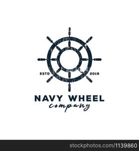 Navy wheel logo graphic design template vector illustration vector. Navy wheel logo graphic design template vector illustration