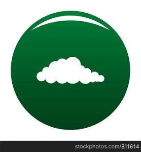 Nebulosity icon. Simple illustration of nebulosity vector icon for any design green. Nebulosity icon vector green