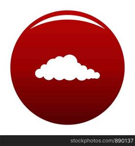Nebulosity icon. Simple illustration of nebulosity vector icon for any design red. Nebulosity icon vector red