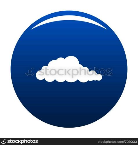 Nebulosity icon vector blue circle isolated on white background . Nebulosity icon blue vector