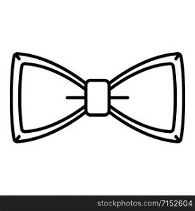 Neck bow tie icon. Outline neck bow tie vector icon for web design isolated on white background. Neck bow tie icon, outline style