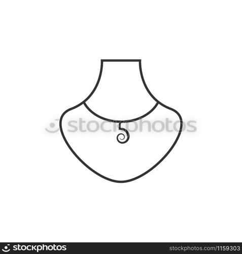 Necklace graphic design template vector isolated illustration. Necklace graphic design template vector illustration