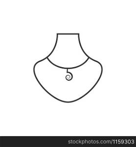 Necklace graphic design template vector isolated illustration. Necklace graphic design template vector illustration