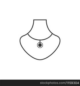 Necklace graphic design template vector isolated illustration. Necklace graphic design template vector illustration