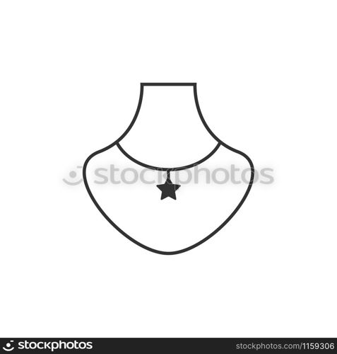 Necklace graphic design template vector isolated illustration. Necklace graphic design template vector illustration