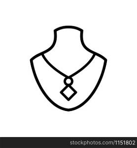 Necklace icon trendy