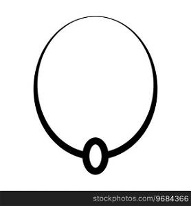 necklace icon vector illustration logo design