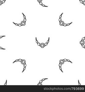 Necklace pattern seamless vector repeat geometric for any web design. Necklace pattern seamless vector
