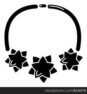 Necklace star icon . Simple illustration of necklace star vector icon for web design isolated on white background. Necklace star icon , simple style