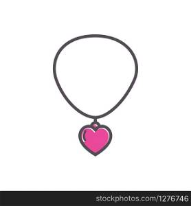 necklace vector icon in trendy flat design