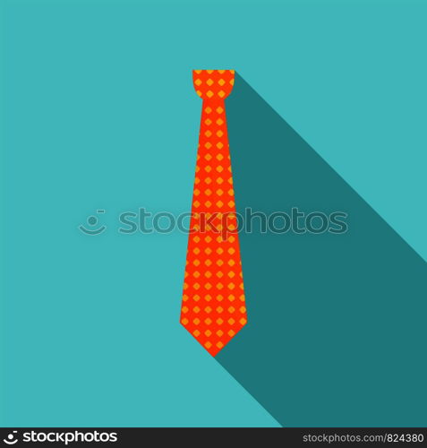 Necktie icon. Flat illustration of necktie vector icon for web design. Necktie icon, flat style