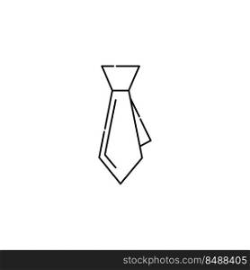 necktie icon logo vector design template