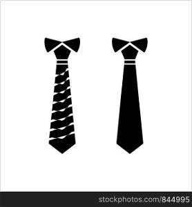 Necktie Icon, Tie Icon Vector Art Illustration
