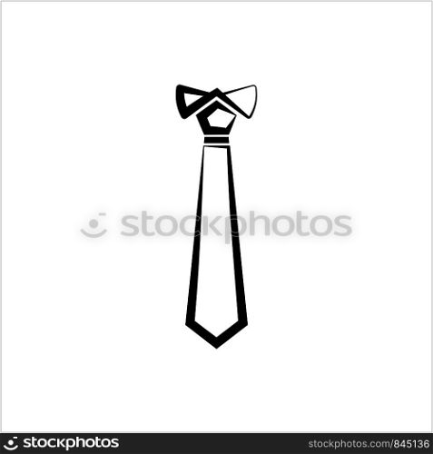 Necktie Icon, Tie Icon Vector Art Illustration