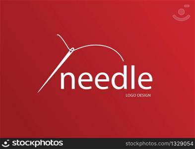 Needle logo design