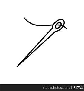 Needle stitch icon design trendy