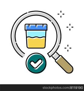 negative drug test color icon vector. negative drug test sign. isolated symbol illustration. negative drug test color icon vector illustration