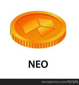 Neo icon. Isometric illustration of neo vector icon for web. Neo icon, isometric style