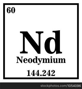 Neodymium Periodic Table of the Elements Vector illustration eps 10.. Neodymium Periodic Table of the Elements Vector illustration eps 10