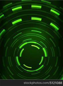 Neon circles abstract background. Neon green circles vector abstract pattern background