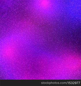 Neon cosmic background with stars and nebulae. Vector background for your creativity. Neon cosmic background with stars and nebulae