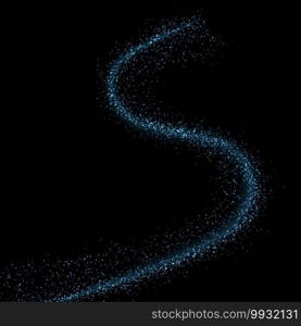 Neon glow light effect stars bursts with sparkles isolated. magic dust particles. Vector illustration sparkling comet tail. Neon glow light effect stars bursts with sparkles isolated