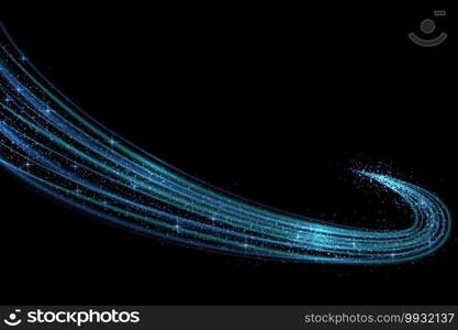Neon glow light effect stars bursts with sparkles isolated. magic dust particles. Vector illustration sparkling comet tail. Neon glow light effect stars bursts with sparkles isolated